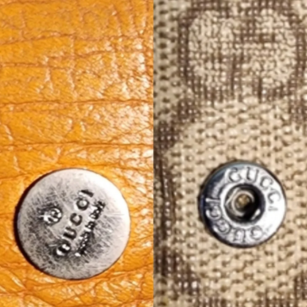 Gucci Tangerine French Compact Vintage Wallet Authentic 100%